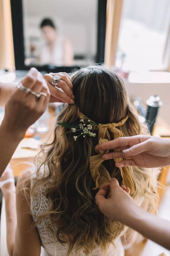 Buds And Ribbon wedding hairstyles
