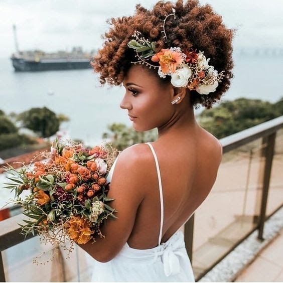 Go Natural wedding hairstyle