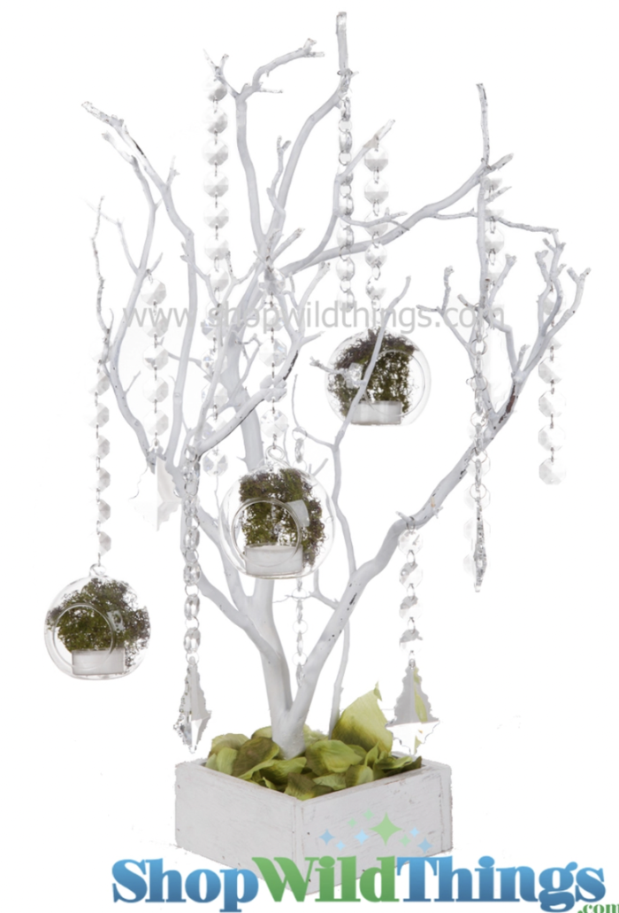 manzanita tree wedding centerpiece